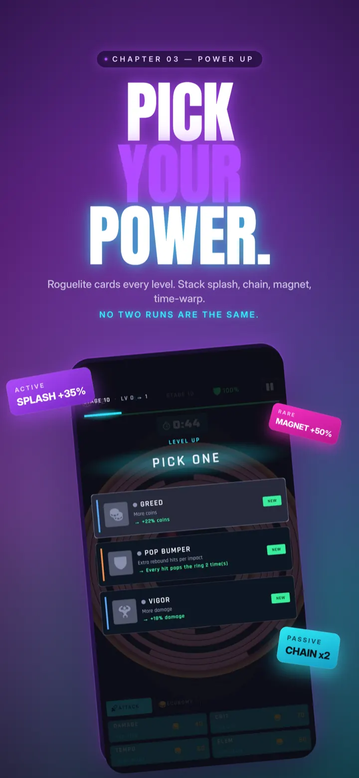 Level-up card pick